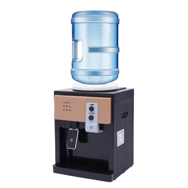 5 Gallon Toppmatad Vattendispenser, Hög Effektivitet för Uppvärmning, Flera Temperaturinställningar,1L