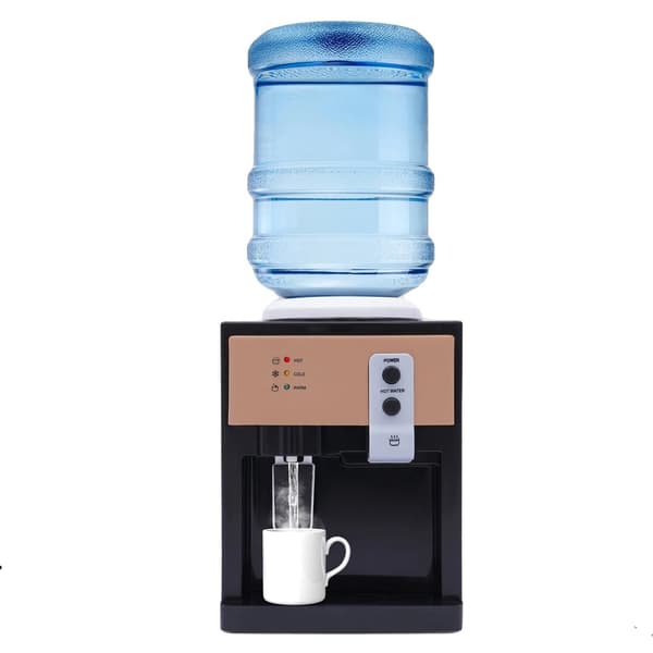 5 Gallon Toppmatad Vattendispenser, Hög Effektivitet för Uppvärmning, Flera Temperaturinställningar,1L