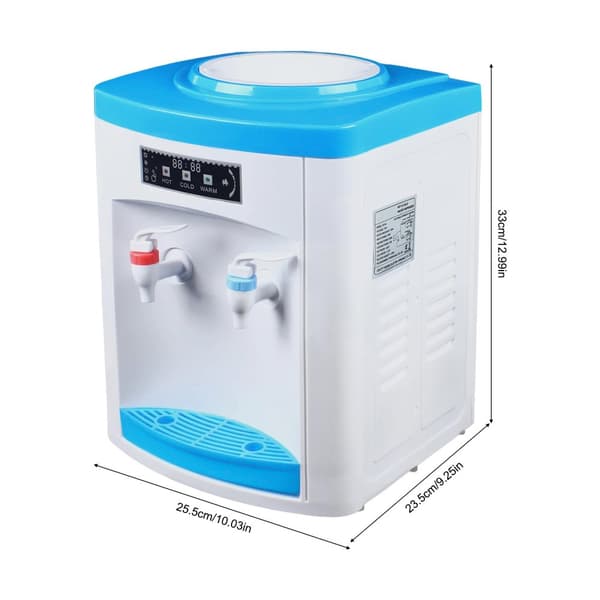 220V Varmt & Koldt Vand Dispenser, Ergonomisk Kran Design, Dobbelt Temperaturkontrol, Kompakt Fritstående