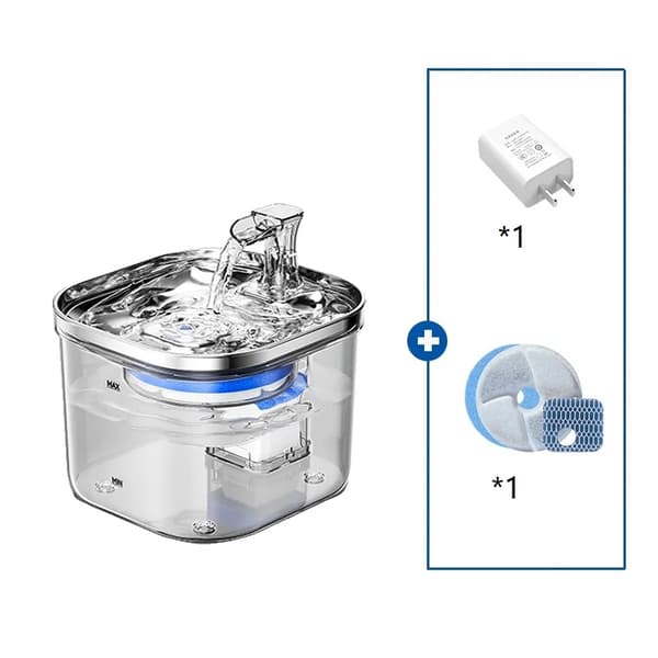 Lemmikkieläinten vesiautomaatti, automaattinen kierto, ruostumaton teräs -design,Vakioversio
