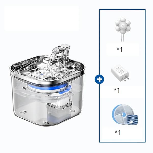 Pet Vanddispenser, Automatisk Cirkulation, Rustfrit Stål Design,Smart ben