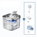 Miniatyrbillede 2 af 2: Pet Vanddispenser, Automatisk Cirkulation, Rustfrit Stål Design,Smart ben