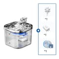 Miniatyrbillede 1 af 2: Pet Vanddispenser, Automatisk Cirkulation, Rustfrit Stål Design,Smart ben