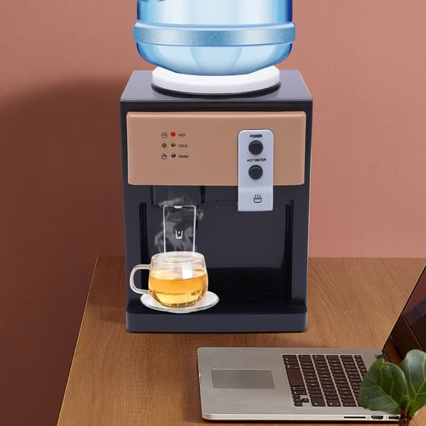 Vattendispenser, varmt och kallt vatten, rostfritt stålkonstruktion