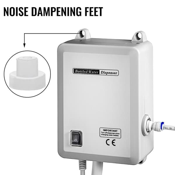 Vanddispenser Pumpe System - 40 PSI, 1 GPM, 110V AC strømkabel - Belyst skifte, Bærbar & Praktisk design, Automatisk sluk-funktion.