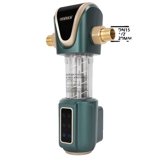 Veden suodatin, koko talon suodatus, ruostumaton teräksinen verkko, 100V-240V, EU, DN15 100V-240V 2