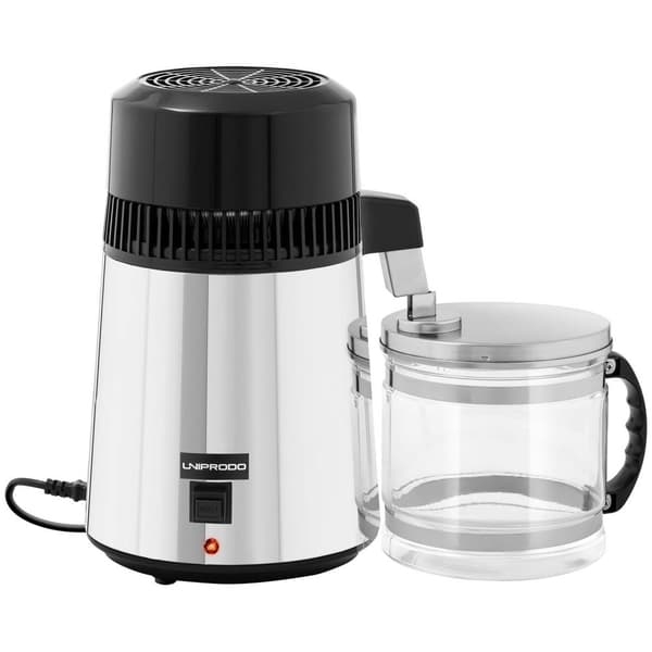 Uniprodo Vattendestillator - 4 L - Glaskanna