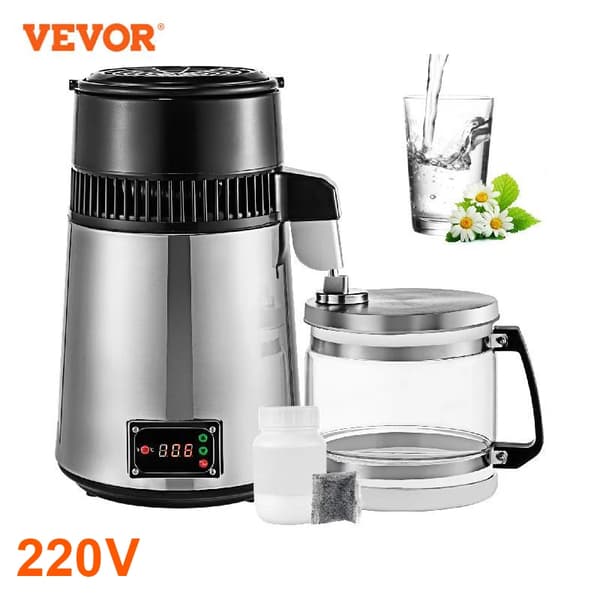 Vanddestillator, 4L kapacitet, 750W effekt,220V