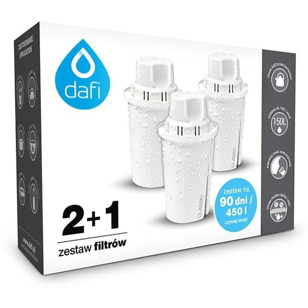 Dafi Classic 2+1 filterpatroner (kasse)