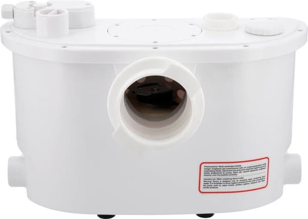 WC pumpstation, avloppspump för dusch och handfat med krossfält 400W