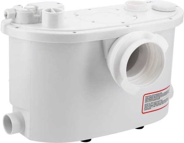 WC pumpstation, avloppspump för dusch och handfat med krossfält 400W