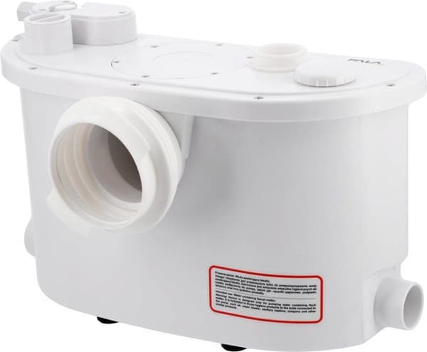 WC pumpstation, avloppspump för dusch och handfat med krossfält 400W