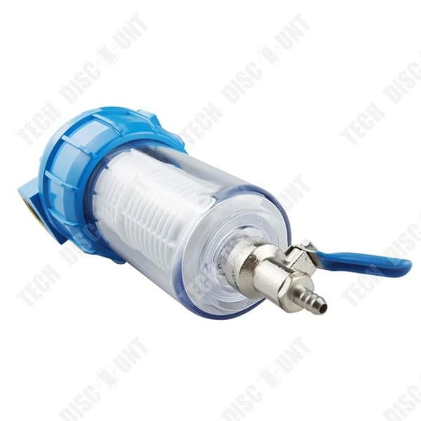 TD Sedimentfilter 9,3x6,3x22,3cm Vattenfilter Transparent vattenfilter Sedimentvattenfilter Backwash Pre-Filter