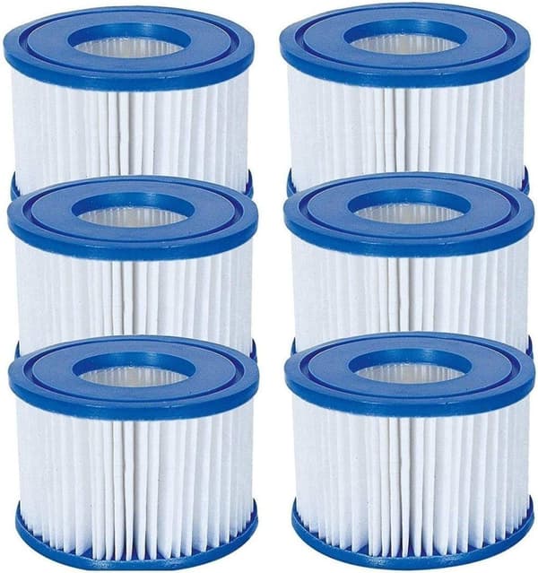 Hot Tub Filter Cartridge VI - För alla Lay-Z Spa-modeller Hawaii Miami Paris Vegas Monaco | 6 x Twin Pack (12 filter) | Använd för poolrengöring