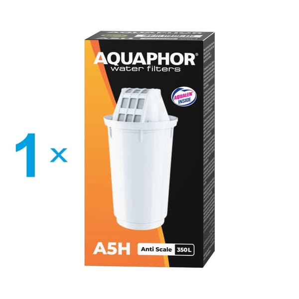 Aquaphor A5H -udskiftningsfilter, Beskytter mod kalk, forbedrer smagen, 1 stk