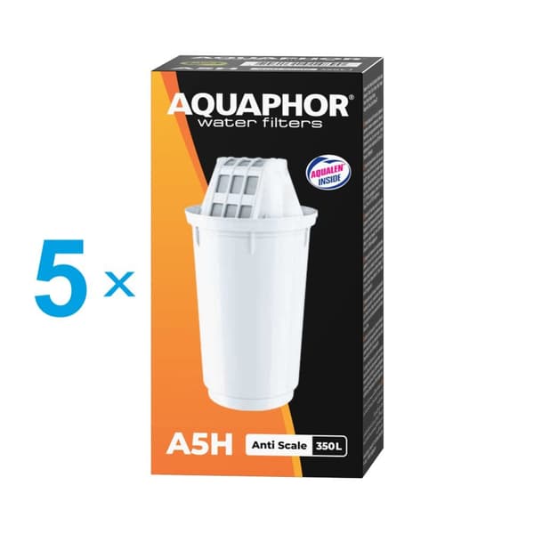 Aquaphor A5H -vaihtosuodatin, Suojaa kalkilta, parantaa makua, 5 kpl