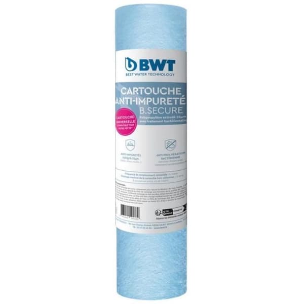 Patron - BWT - B.SECURE - anti-orenheter 25µm - antibact - Kompatibel med alla filter 10