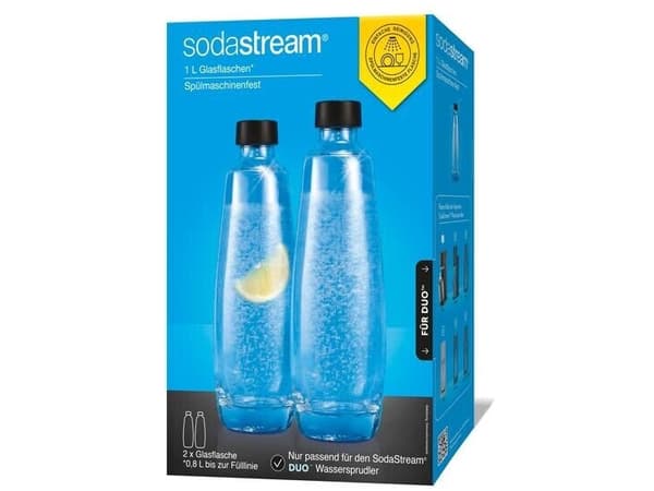 SodaStream Duo glasskaraffel - 2 stk.