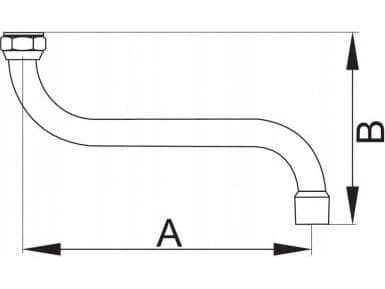 Hydroland tut TUT 1/2" L-180MM S B // WL.S-180.B