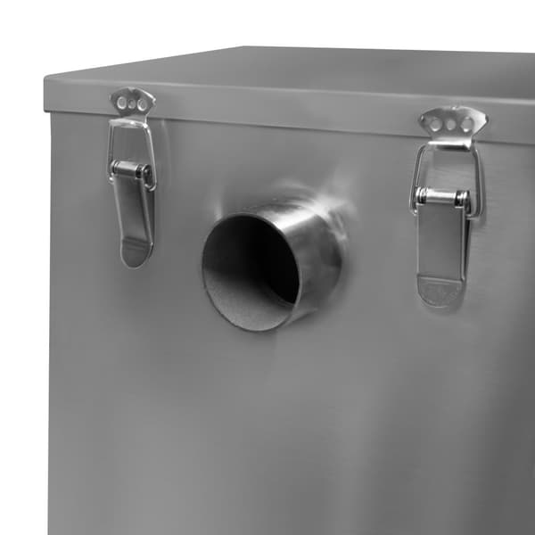 Commercial Grease Trap Under Sink Interceptor Stainless Steel Waste Fat Oil Water Separator Filter Restaurant Kitchen Takeaway Hotel Café 50mm
