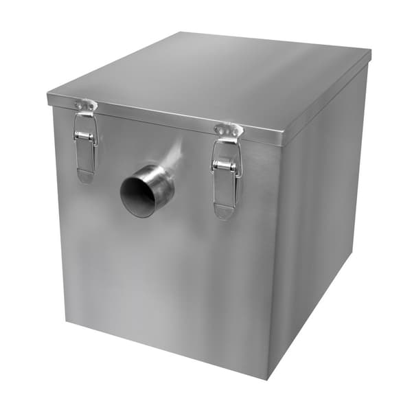 Commercial Grease Trap Under Sink Interceptor Stainless Steel Waste Fat Oil Water Separator Filter Restaurant Kitchen Takeaway Hotel Café 50mm