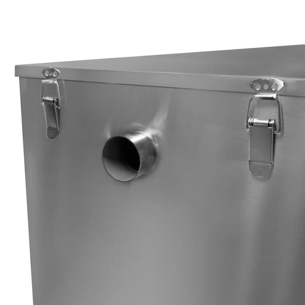 Commercial Grease Trap Under Sink Interceptor Stainless Steel Waste Fat Oil Water Separator Filter Restaurant Kitchen Takeaway Hotel Café 50mm