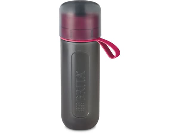 BRITA Fill&Go Active - Vattenfiltreringsflaska - Storlek 8.1 cm - Höjd 28 cm - 0.6 L - rosa