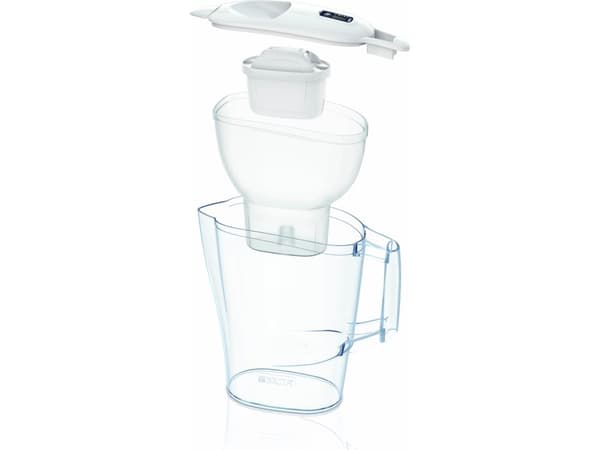 Brita 1052801, Benkeplate vannfilter, 2,4 L, Hvit