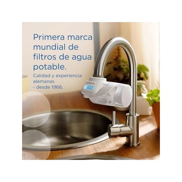 Filtreringssystem - Brita - På kranen - Flöde 1,6 l/min - Kapacitet 600 liter - LCD-skärm