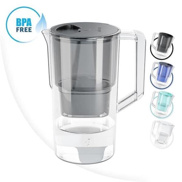 Wessper AquaMax Basic vattenfilterkanna - Grå - 2,5L