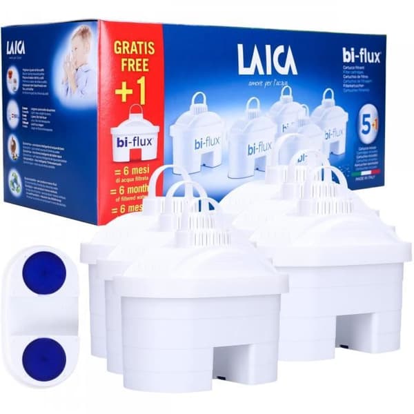 LAICA BI-FLUX VATTENFILTER FÖR FILTERTANKAR – 6 STÄCKAR
