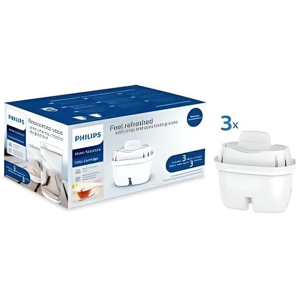 Paket med 3 filter för Philips Mayflower AWP211/24 filterkannor Vit - PHILIPS