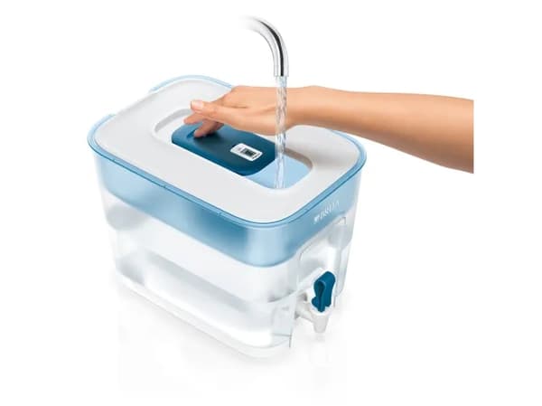 Brita Flow, Dispenser, 8,2 l, Blå, Gjennomsiktig