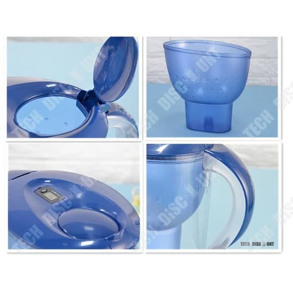 TD® High End Plast Vattenfilterkanna Hälsosamt filter Hållbar Praktisk Renare Hälsodricka Ergonomisk design Lock