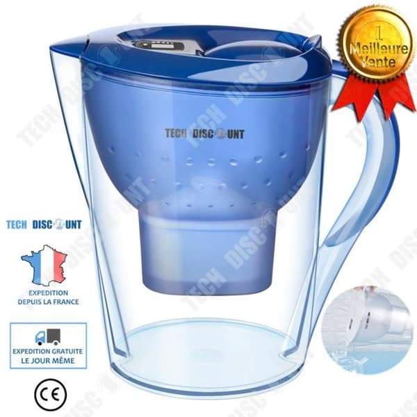 TD® High End Plast Vattenfilterkanna Hälsosamt filter Hållbar Praktisk Renare Hälsodricka Ergonomisk design Lock