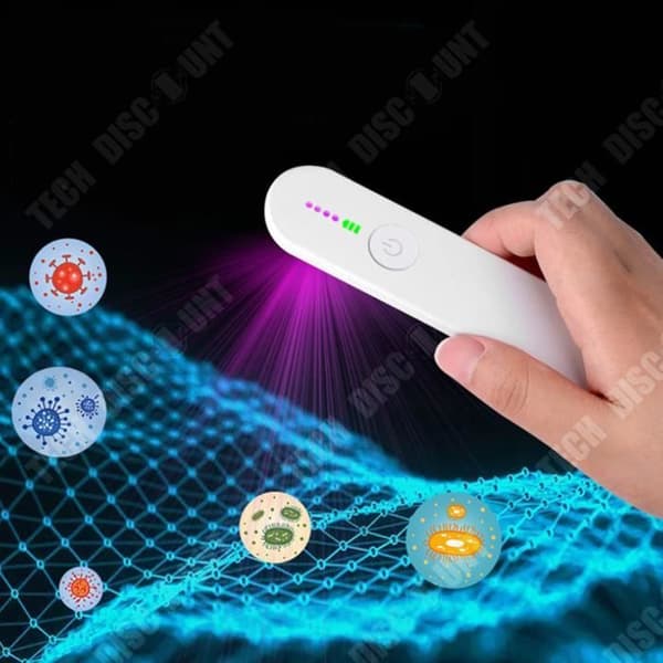 TD® bärbar LED-steriliseringslampa - TEKNISK RABATT - Integrerat batteri - 10s snabb sterilisering