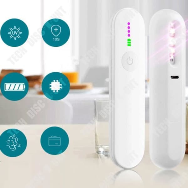 TD® bärbar LED-steriliseringslampa - TEKNISK RABATT - Integrerat batteri - 10s snabb sterilisering