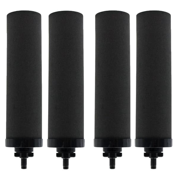 Vandfilter, 1 Mikrometer Filtreringspræcision, Kompatibel med Berkey BB9-2,Sort
