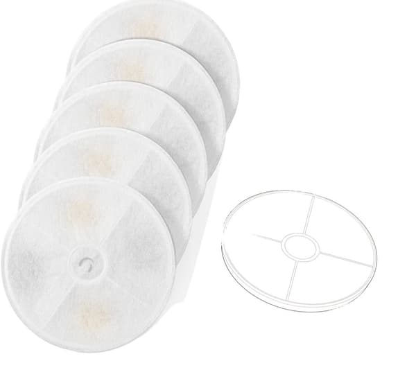 Pet Fountain Erstatningsfiltre, Triple Filtreringssystem, 5 Pakke,10stk EN Kasse