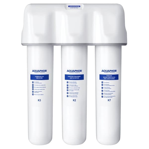 Aquaphor Crystal -läpivirtaussuodatin juomavedelle (K3, K2, K7)