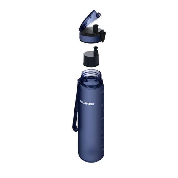 Aquaphor City -suodatinpullo 0,5L, Sininen