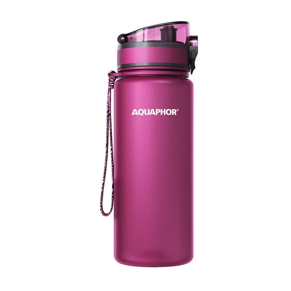 Aquaphor City-filterflaska 0,65L, Körsbärsröd