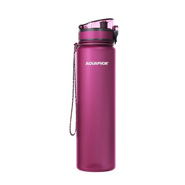 Aquaphor City-filterflaska 1L, Körsbärsröd