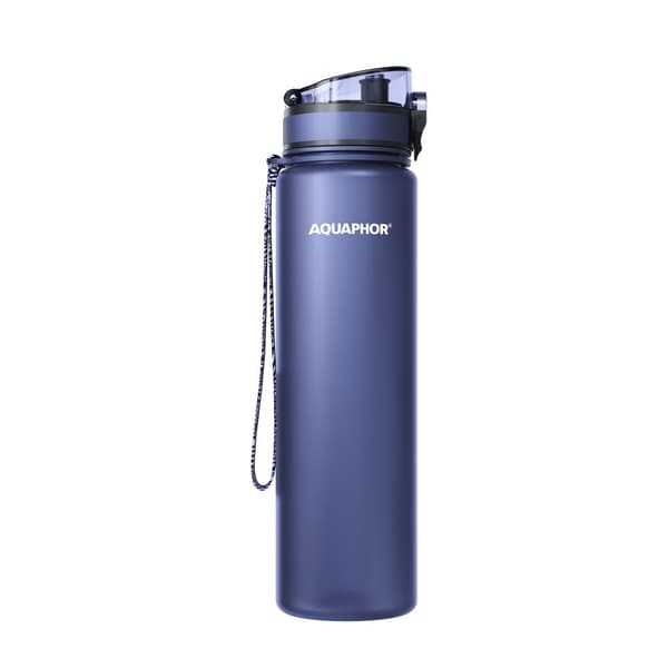 Aquaphor City -suodatinpullo 1L, Tummansininen