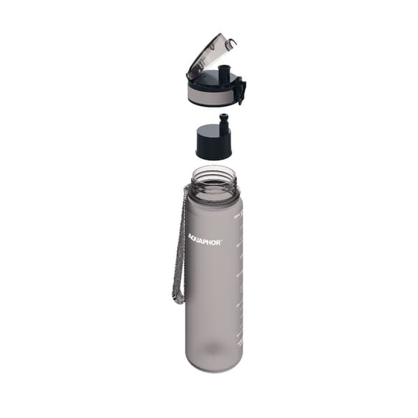 Aquaphor City -suodatinpullo 0,8L, Harmaa