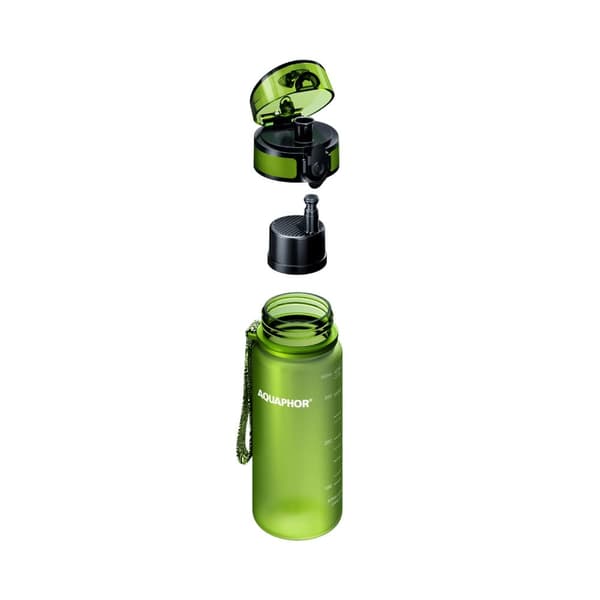 Aquaphor City -suodatinpullo 0,35L, Limenvihreä
