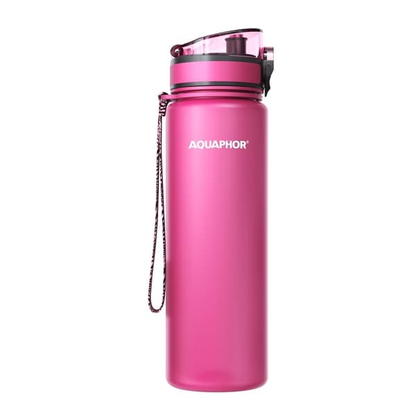 Aquaphor City-filterflaska 0,8L, Rosa