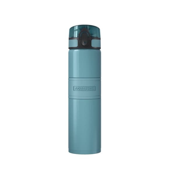 Aquaphor City Cool -suodatintermospullo kylmälle vedelle 0,5L, Turkoosi