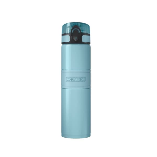 Aquaphor City Cool -suodatintermospullo kylmälle vedelle 0,5L, Vaaleansininen