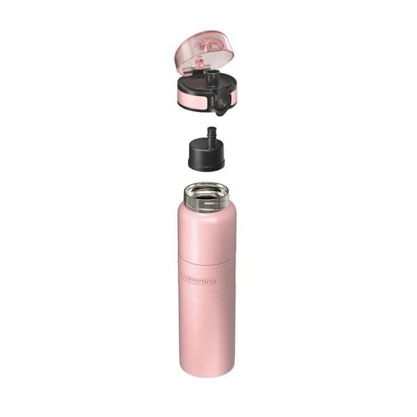 Aquaphor City Cool -suodatintermospullo kylmälle vedelle 0,5L, Vaaleanpunainen